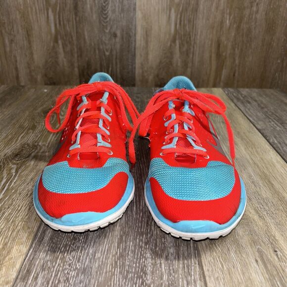 Nike Womens US Size 9.5 FS Lite Run 616684-600 Red Blue Running Sneaker Shoes - Picture 3 of 12